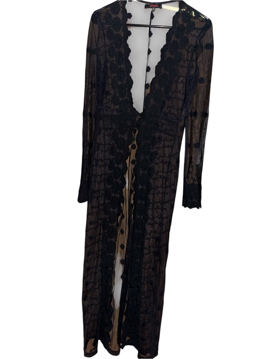 Xtaren Other - Xtaren sheer Black Lace Long Robe - Women Intimates & Sleepwear. Size M